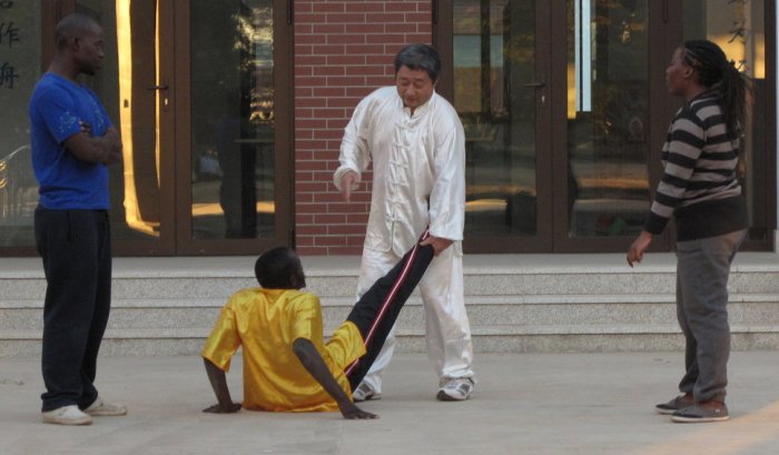 Master Liu, the Kung Fu teacher at Zambia's Confucius Institute